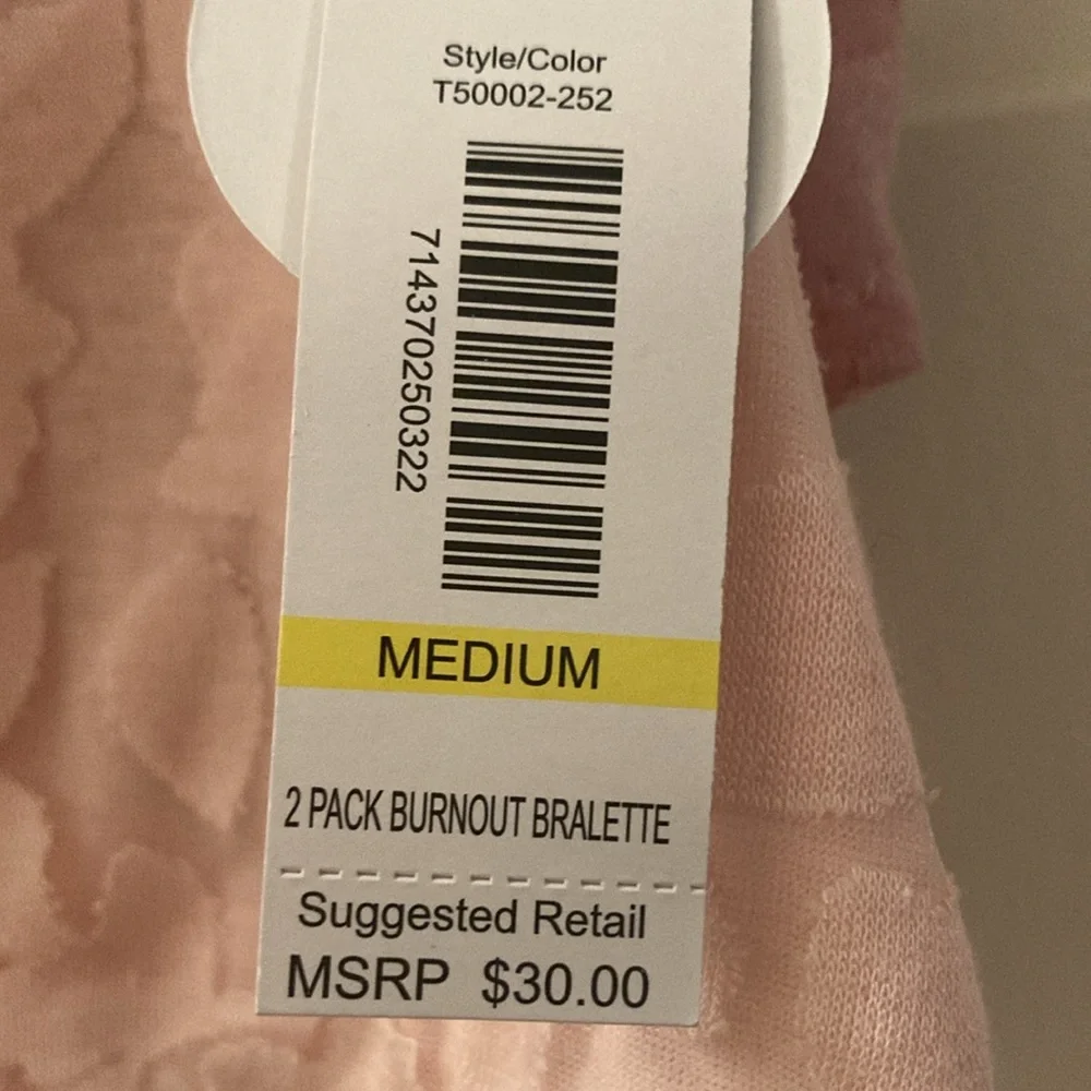 2 Pack Floral Burnout Bralettes - Picture 5 of 8